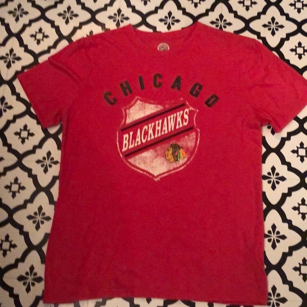 🏒Chicago Blackhawks men’s 2XL red T-shirt